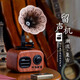 Starry Sky Deer New Creative Retro 3D Wireless Bluetooth Speaker Gramophone Mini Card USB Drive Portable FM Radio Computer Original Wooden Audio Mobile Speaker Bass Gift Brand New Walnut [can be plugged in USB Drive/connected to computer]