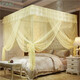 New reclusive palace mosquito net old style no bracket home encrypted thickened 1.35 traditional 1.5 meters 1.8m bed 1.2 flawless white palace style no bracket single door 1.8m6 feet bed