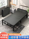 Folding bed sheets for home simple beds for extra beds 1.2 meters reinforced lunch break hard board small bed adult office iron bed two folding bed black frame 120cm wide bed head without soft bag]