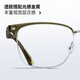 MOLSION Mosen glasses frame Xiao Zhan same eyebrow frame titanium glasses for men and women, degree anti-blue light MJ6195 B15 silver gloss black frame + PROSUN anti-blue light 1.60 pieces (within 600 degrees)