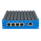 Bicontrol G48 N5105 multi-network quad-core soft-routed embedded industrial computer IoT host X86 development board bare system 4G communication SIM card slot n6210 8G memory + 256G solid state G48 blue panel-N6415 quad network 226