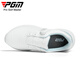 PGM Golf Shoes Women's Waterproof Knob Women's Sports Shoes Non-Slip Cushioning Lightweight Spikeless Shoes XZ385-Emerald White 38
