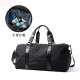 Brahma travel bag men's portable luggage bag casual sports dry and wet separation fitness bag large capacity short-distance storage travel black
