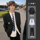 Anchu summer style dk boys uniform full set handsome spring and autumn suit jacket class uniform boyish college style suit jk suit suit + badge + shirt + trousers + tie XL