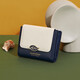 Cnoles wallet ladies cowhide wallet short change mini bank card bag birthday gift for girlfriend wife
