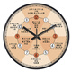 Pangdonglai quality Ziwu Liuzhu clock twelve hour hanging watch beauty salon wall clock living room health center clinic light A698 rose gold 20cm 8 inches (diameter) small