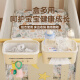 何佳功婴儿床收纳挂篮床边床头宝宝尿布台喂养台尿不湿口水巾收纳袋挂袋 婴儿床合集4件套 (一套就够了)
