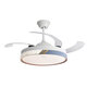 LED fan light ceiling fan light bedroom light frequency conversion living room fan light invisible silent dining room 42-inch 6623+ frequency conversion + three colors