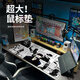 印花电竞鼠标垫超大号五条悟超大漫画风桌垫男生电脑键盘垫子动漫 小队 JH-846【锁边防滑可水洗】 2mm_800x300mm_否