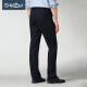 Goldlion spring and summer men's comfortable single-pleat business formal trousers navy blue-9535