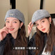 Yufan Hat Women's Autumn and Winter Retro British Style Progressive Hat Versatile Two-Wear Painter's Hat Women's Fashionable Face-Revealing Little Beret Black