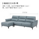 Gu Jia Home (KUKA) National Home Modern Light Luxury Genuine Leather Small Apartment Head-Layer Cowhide Sofa Large Seat Deep Upgraded Model 1105B Haiwu Blue Three-person Seat + Stool