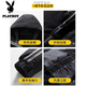 Playboy cotton jacket for men's autumn and winter style plus velvet thickened warm non-feather jacket hooded cotton jacket cold-proof top 10688-9789 green 3XL