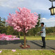Flower e-flow simulated cherry blossom fake peach tree large plant simulated cherry blossom tree simulated peach blossom tree wishing tree peach blossom living room decoration extension 3 meters high and 2.5 meters extended