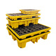 
Yinfei INFORM leakproof pallet, oil barrel chemical hazardous chemical leakage liquid leakage connection plastic leakproof pallet A2 single barrel leakproof platform 675*675*150mm customizable