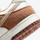 NIKE Nike Dunk Low White Brown Wheat Color Men's Low Top Casual Board Shoes DD1390-100 42