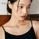 Xie Ruilin (TSL) gold necklace, foot gold 5G simple clavicle chain, women's gift gift XK683, about 3.35g
