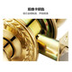 Stainless steel ball door lock universal wooden door old-fashioned toilet bedroom indoor keyless ball head mechanical lock stainless steel center distance 60/70mm 9214PB