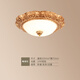 
CLCEY European Ceiling Light Modern Country Living Room Lighting Retro Bedroom Aisle Balcony Entrance American Ceiling Light 1048 Retro 30cm Three-color Lighting 24w