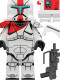 Chinese building blocks, star wars, black commando, storm soldier building blocks, human figures, bain technical soldier assembled children's toys XP371-Black commando