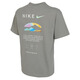 Nike (Nike) Футболка с короткими рукавами для мужской летней пляжной вечеринки Спортивная одежда Спортивная одежда сплошной