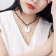 7000 Hetian jade safe buckle mutton fat white pendant gold beads men and women white jade pendant couple pendant about 22mm