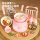 Food play real cooking children's mini kitchen real cooking set cooking kitchen utensils educational house boy and girl birthday gift 7-14