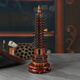 Inofen Wenchang Tower Line Incense Burner Home Indoor Vertical Incense Holder Sandalwood Agarwood Incense Furnace Antique Aromatherapy Furnace Ornaments Wenchang Tower Incense Burner (With Gourd Incense Plug Color Random)