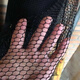 Warp knitted mesh cloth/fishing net cloth/fish tank isolation net/fish net bait bag cloth hexagonal mesh cloth black 2 mm mesh 2 meters wide