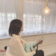 Love Star Baby Blue Fresh Fresh Ulaulele Ulaulele 23 -дюймовый 23 -дюймовый гавайский четырехугольник для начинающих маленький гитара Baby Blue + Pick + Подготовка к струне + Учебник 21 дюйм