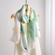 Hang Silk House Silk Mulberry Silk Buffal Bufanda exterior Juego de tres piezas para el cumpleaños de la madre Día de la maestra Green Green Green