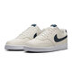 Nike (Nike) Herrenschuhe 2025 Herbst neue einfache Version Air Force One Court Sports Schuhe Weizenfarbe Casual Schuhe HQ4867-101 Segel Weiß/Ortel Deep Sea Blue 39