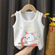Sechs Farben des Glücks, 2-teilige Babyweste Sommer Pure Cotton Thin Style Jungen und Mädchen, Babys und Kinder atmungsaktiven Bauchbauchschutz Kinderhülsenweste zufällig gemischt und übereinstimmend 2 Packungen (falls Sie möchten, hinterlassen Sie bitte eine Nachricht und Notiz) 100