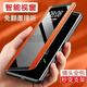 Suitable for Huawei mate60pro mobile phone case genuine leather Mate40/50pro + flip leather case anti-fall mobile phone protective case cover Basalt black (upgraded full screen without flip answering) Huawei mate60pro