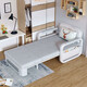 Daihu pliage lit déjeuner pause napte lit simple personne célibataire accompagnant lit chaise salon pliant chaise de bureau hôpital de travail simple (8 pièces à partir de) 0,8 mètres de la technologie de lavage gratuite [avec style éponge en latex