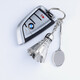 LAAZEE metal simulation badminton key large badminton sports accessories pendant key chain pendant exquisite small gift large badminton + racket + tag engraving contact customer service