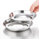 JOBO 304 stainless steel plate side dish plate 16cm thick round dish preparation plate shallow plate flat bottom dinner plate