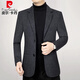 Pierre Cardin Autumn Suit Men's Middle-aged Spring and Autumn Casual Suit Jacket Business Single Top Men's Slim Dad Wear 6261 Gray L (175)