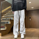 Foss Phil Casual Hosen für Jungen Frühling und Sommer American High Street Dirty Hosen gerade lose Sport mit weit langen Hose für Männer SS-716 Gray XL