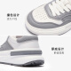 Laersdan 2024 [couples] new spring style comfortable sports and leisure thick-soled sneakers panda shoes for men and women 66501 women's style - gray + white GYL39