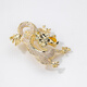 Qlady Year of the Dragon brooch, high-end women's brand corsage, anti-exposure pin, temperament silk scarf button, suit accessories, annual meeting gift, gold, no Specifications