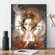 Mppmck Fan Xiangdiy digitales Ölgemälde maßgeschneidertes Schlafzimmer Animation Animation handgefertigtes Farbmalerei Öl Farbendekoration Malerblatt Make-up X11976 60*75 bestelltes innerer Rahmen Hoch definitions Lichtfarbe Malmalerei + Schönheit