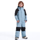 GsouSNOW children's ski suit one-piece girls suit professional splicing waterproof thickened warm veneer boys snow suit snow pants yellow (same style for men and women) 160