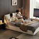 
Lin's Home Simple Modern Cat Grab Fabric Master Bed Large Bed French Floor-to-Full Bed Double Bed BC835 1.5*2.0 meters