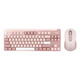 罗技（Logitech）优选系列K855(K835升级款) 机械键盘 无线蓝牙 双模连接 TTC红轴 84键 电竞游戏办公键盘 K855+M650键鼠套装 粉色