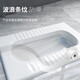 Ronglan squat toilet set household ceramic toilet squat pit with flush tank squat toilet bathroom toilet toilet squat toilet enlarged with S curve anti-odor front drainage + water tank