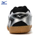 Mizuno (MIZUNO) professional table tennis shoes CUBAMBI STAR Z2 Velcro children's shoes anti-slip competition sports shoes white black silver CROSSMATCH PLIO RX4 42.5 =275mm
