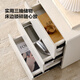 全友（QUANU）【迷瞪直播间】126352A轻雅 现代简约卧室床边收纳小柜子家用床头 三抽床头柜*1