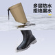 Fishing Luya wading shoes, rain boots, sea rain boots, river tracing shoes, non-slip, wear-resistant, wind-resistant nylon waterproof shoes, cycling shoes, soot 3 layers of nylon + thick rhinoceros sole -B 42 -43 size