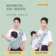 Aiyuanmei newborn baby strap baby horizontally hugging the baby is easy and lightweight alone to hold the baby. Liberate your hands. Sakura Powder-Cloth style